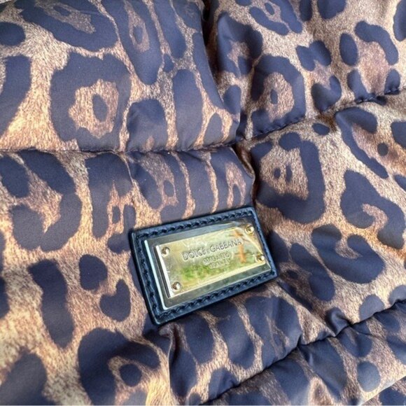 Dolce & Gabbana DG Leo XL Leopard Nylon Sicily Crossbody - Picture 4 of 15